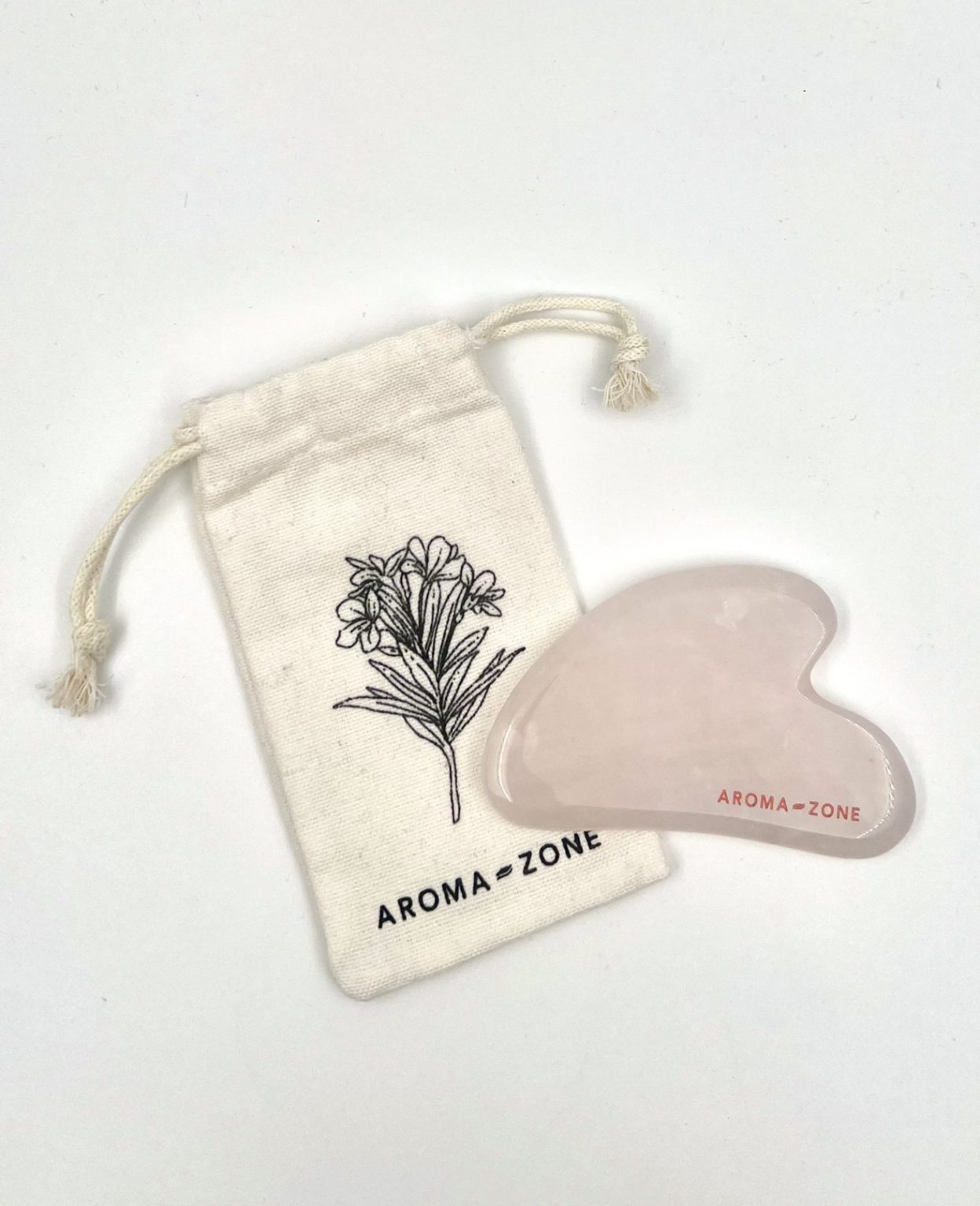 Gua Sha visage quartz rose
